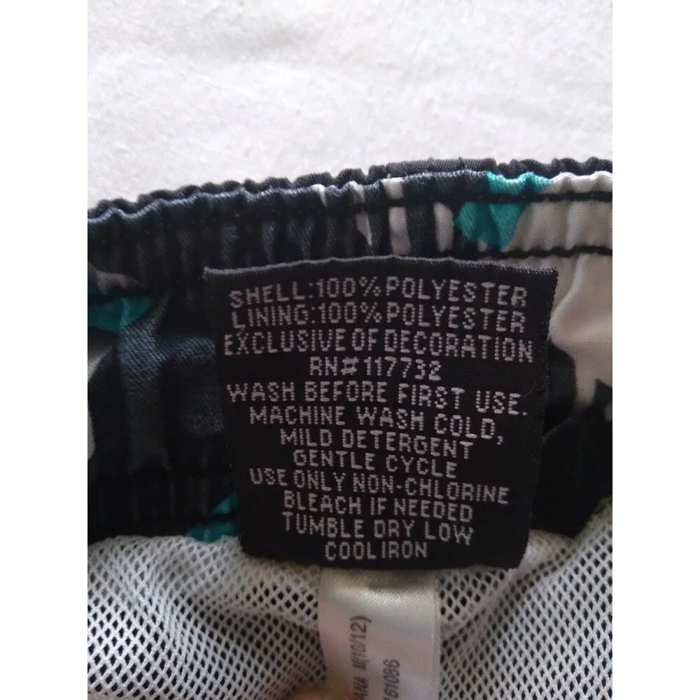 ZeroXposur Boys M 10 12 Swim Trunks Surf Board Shorts Skater Emerald Green Loud
